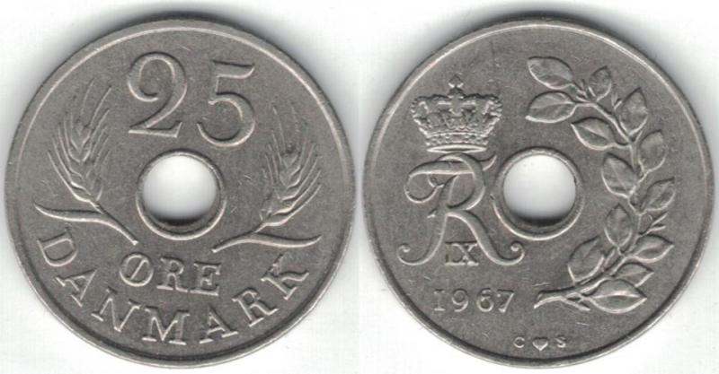 Danmark - 25öre 1967