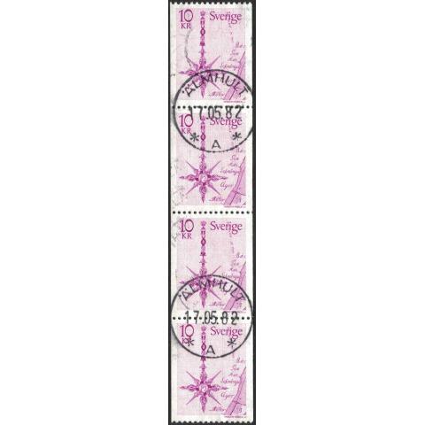 Facit #1054 LYX / PRAKTstämplat 4-strip ÄLMHULT 17.05.82