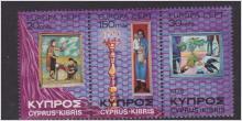 Zypern, Europa 1975, postfriskt 3-strip
