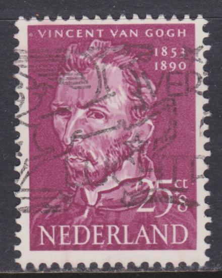 Holland M 640 25 c+8 c van Gogh stämplad, katalog 15€