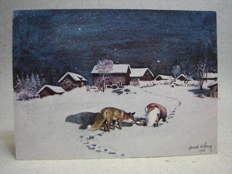 Julkort - Harald Wiberg