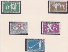 Schweiz, M 555-9 *(*) frimärken, komplett serier.