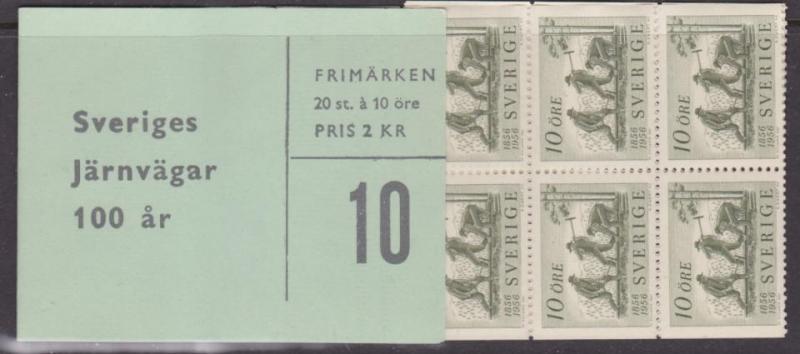 F 113 b2, Sveriges järnvägar 100 år, 10 öre, katalog 90 kr