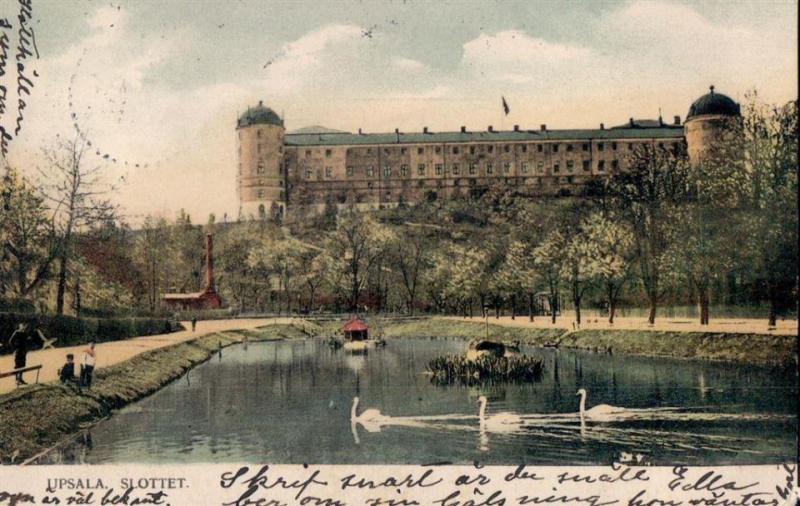 Uppsala, Slottet. Postgånget 1908