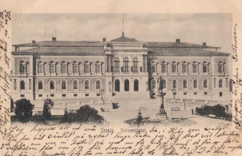 Uppsala, Universitetet. Postgånget tidigt 1900-tal