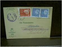 Paketavi med stämplade frimärken - 1962 - Karlstad 1 till Karlstad 1