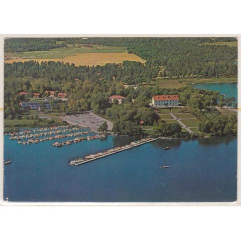 Flygvy Sundbyholms Slott-kursgård, Eskilstuna, färgkort skickat 1981