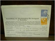 Paketavi med stämplade frimärken - 1962 - Stockholm 14 till Hagfors  