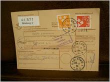Paketavi med stämplade frimärken - 1964 - Göteborg 2 till Karlstad 1