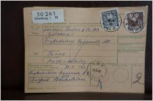 Frimärken  på adresskort - stämplat 1963 - Göteborg 1 M - Sunne 