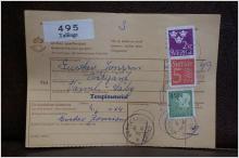 Frimärken  på adresskort - stämplat 1963 - Tullinge - Värmlands Säby 
