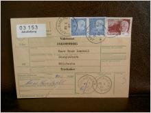 Paketavi med stämplade frimärken - 1967 - Jakobsberg till Mölnbacka