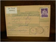 Paketavi med stämplade frimärken - 1964 - Jakobsberg till Munkfors