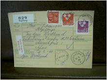 Bräckligt + Paketavi med stämplade frimärken - 1964 - Segeltorp till Munkfors