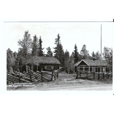 VYKORT. Hult Albert Engström föräldrarhem..  (Eksjö kommun), Småland.