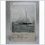 Antikt Brefkort Segelbåt seglar för friska vindar 