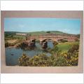 Bellever Bridge Dartmoor Devon 1973 skrivet gammalt vykort