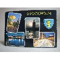 Nattvyer över Stockholm 1975 Skrivet vykort