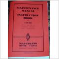 Matchless Instruction and Maintenace Book G3L G80L 1946