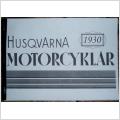 Brochyr över Husqvarna motorcyklar 1930 års modeller