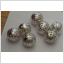 4 filigri pärlor silverfärgade 12 mm