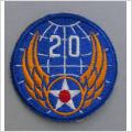 US Tygmärke 20TH AIR FORCE  2 Världs Kriget