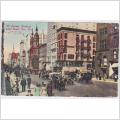 USA, 5th Avenue, North of 42nd Street, New york, till Sverige 1913, massor av bilar och hästskjutsar