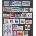 Blad stämplade frimärken åren 1996, bl.a block, OS 100 år komplett, vackra stämplar, katalog ca 33 Euro.