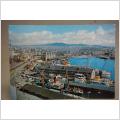 Oslo vy över Hamnen med båtar och Bilar 1966 Norge - Äldre vykort - skrivet 