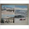 Lapplandsfjällen frankerat med ostämplat 65 öre frimärke Lappland Oskrivet Äldre vykort