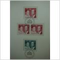 Carl XVI Gustaf Silvia Sommerlath 19 Juni 1976 - Innehåller 4 fint stämplade frimärken 