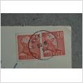 Brev med 2 frimärken från 1950 Håverud