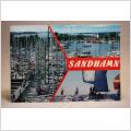 Sandhamn  Båtar - skrivet vykort 1987