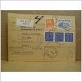 Frimärke  på adresskort - stämplat 1963 - Solna 1 - Sunne