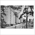 Vykort. Stockholm. Vällingby Ångermannagatan  1950-60 tal. Pressbyrå. 301005