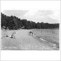 Vykort. Stockholm. Bålsta Kalmarsandsbadet,  1950-60 tal. Pressbyrån 301201