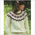 Stickmönster tröja med stjärnmönster stl. 34 - 44
