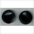 2 Svarta annorlunda knappar 18 mm