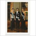  VYKORT. Kungligt. Victoria, Carl-Philip, Madeleine.