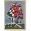 Vykort. Italien. A VELE SPIEGATE.