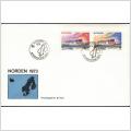 FDC 26/6 1973 Norden III. Nordens Hus, Reykjavik *VINJETT 1*